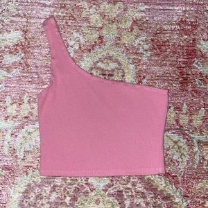 PacSun Pink one shoulder top